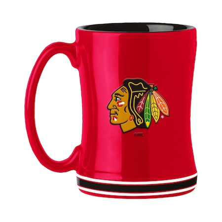 Logo Brands Chicago Blackhawks 14oz Relief Mug 807-C14RM